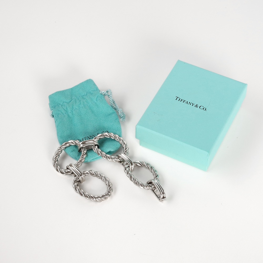 【1980s】TIFFANY&Co. Oval Link Bracelet Made in France