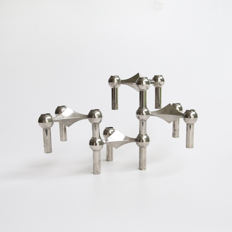 【1960s】BMF Nagel Candleholder Set