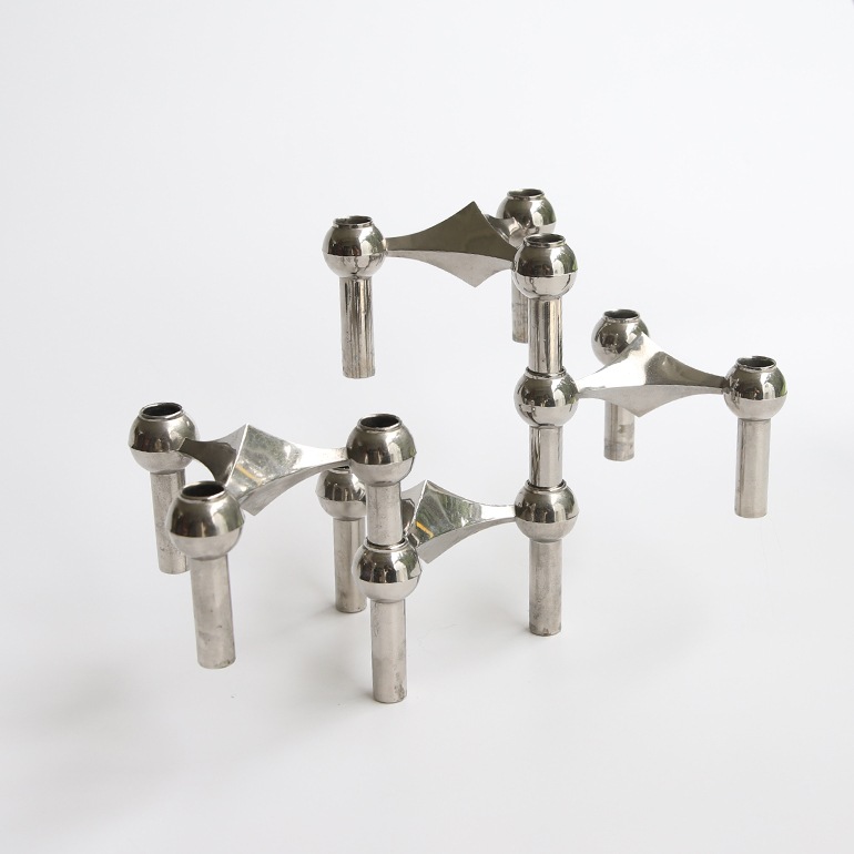 【1960s】BMF Nagel Candleholder Set