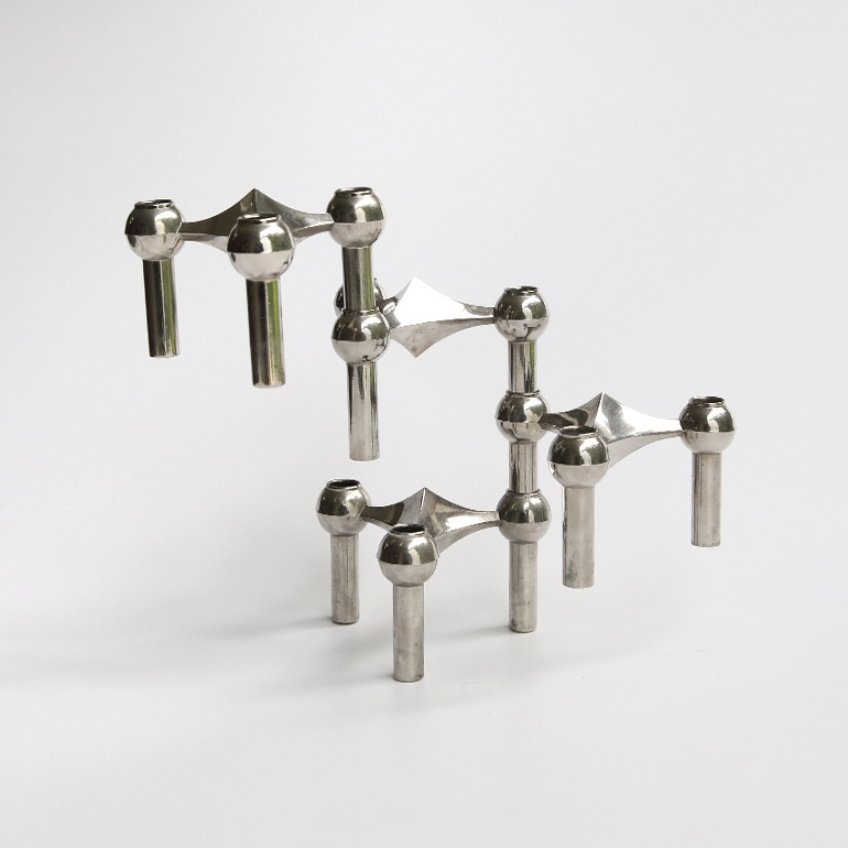 【1960s】BMF Nagel Candleholder Set
