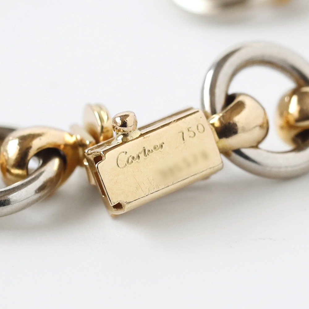 【1980s】Cartier Nouveau JCC Bracelet 18k YG/WG