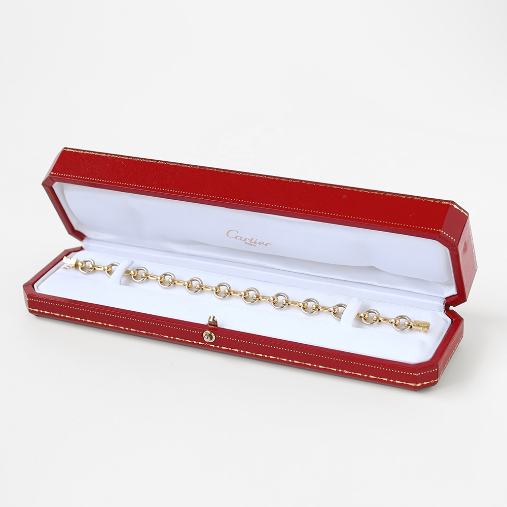 【1980s】Cartier Nouveau JCC Bracelet 18k YG/WG