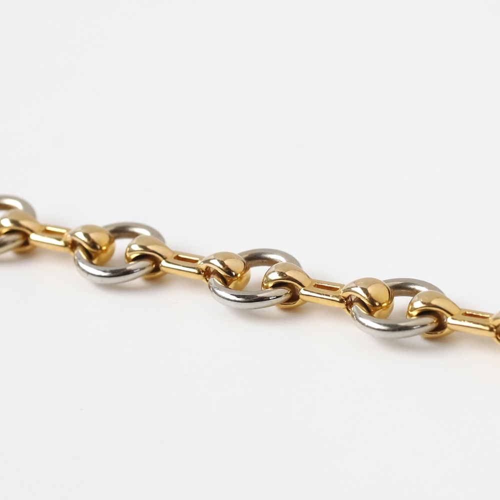 【1980s】Cartier Nouveau JCC Bracelet 18k YG/WG