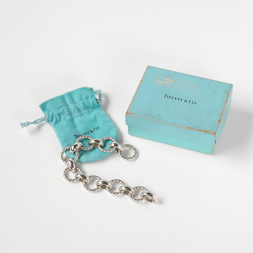 【1990s】TIFFANY&Co. Twist Round Link Bracelet