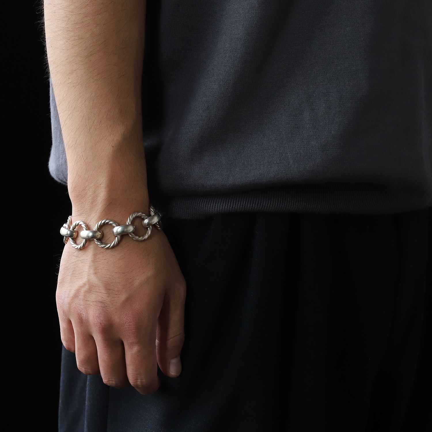 【1990s】TIFFANY&Co. Twist Round Link Bracelet