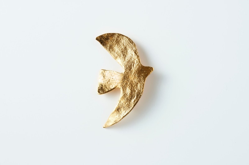 セシルエジャンヌ　鳩ピアス　ゴールド ラ・コロンブ(鳩) イヤリング ゴールド