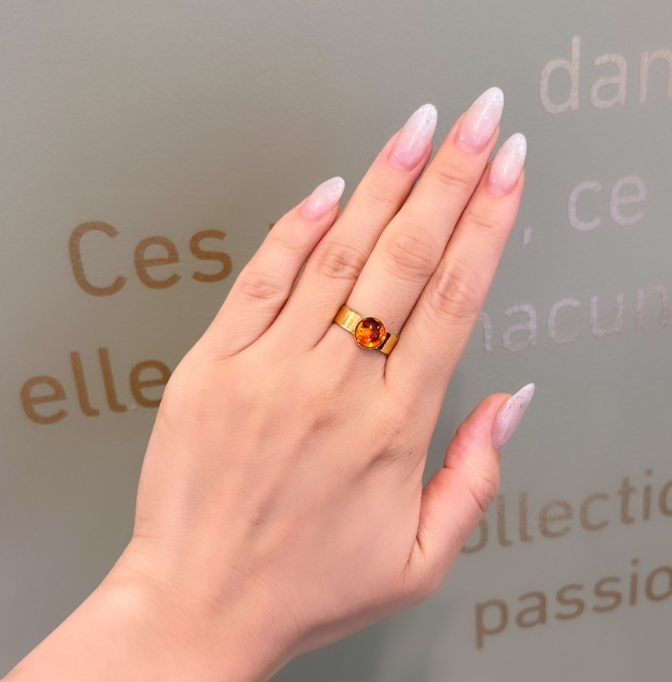 サイズフリー ヴェールリングM ゴールドオレンジ