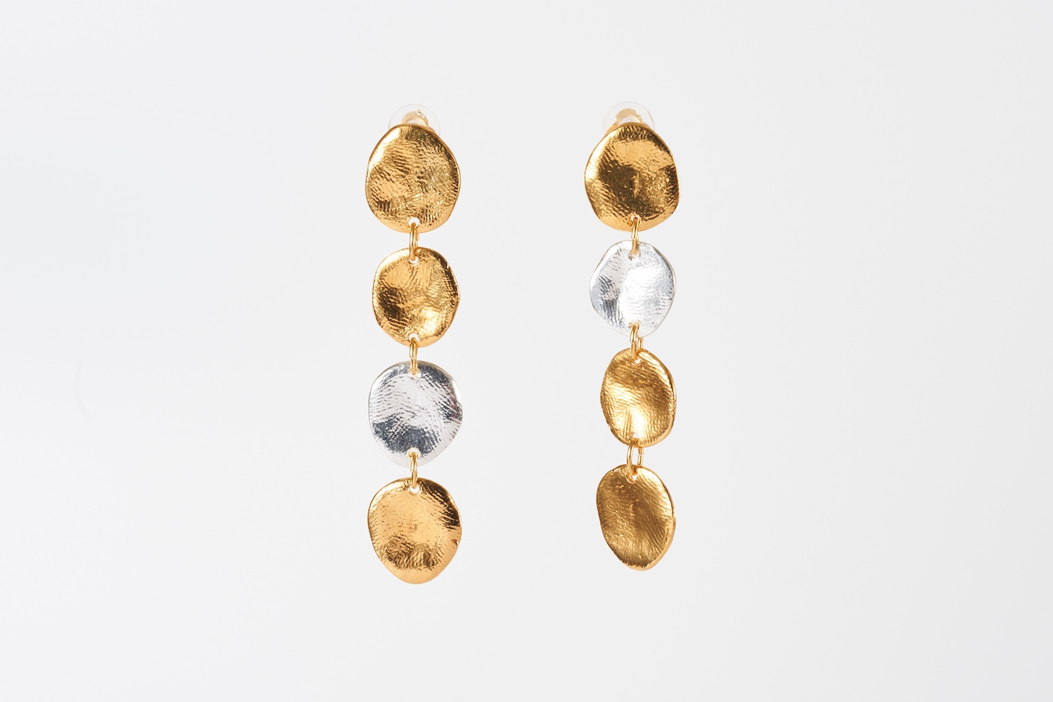 セシル・エ・ジャンヌ　プレートロングピアス シルバー✨ アイテム,ピアス | セシル・エ・ジャンヌ オンラインショップ