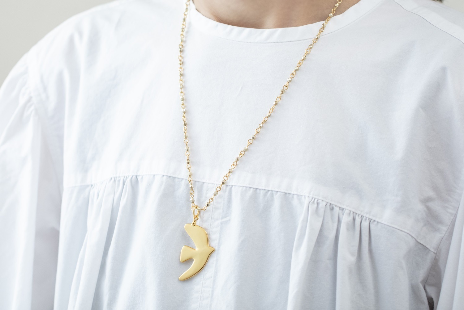 ラ・コロンブ(鳩) ペンダント ゴールド