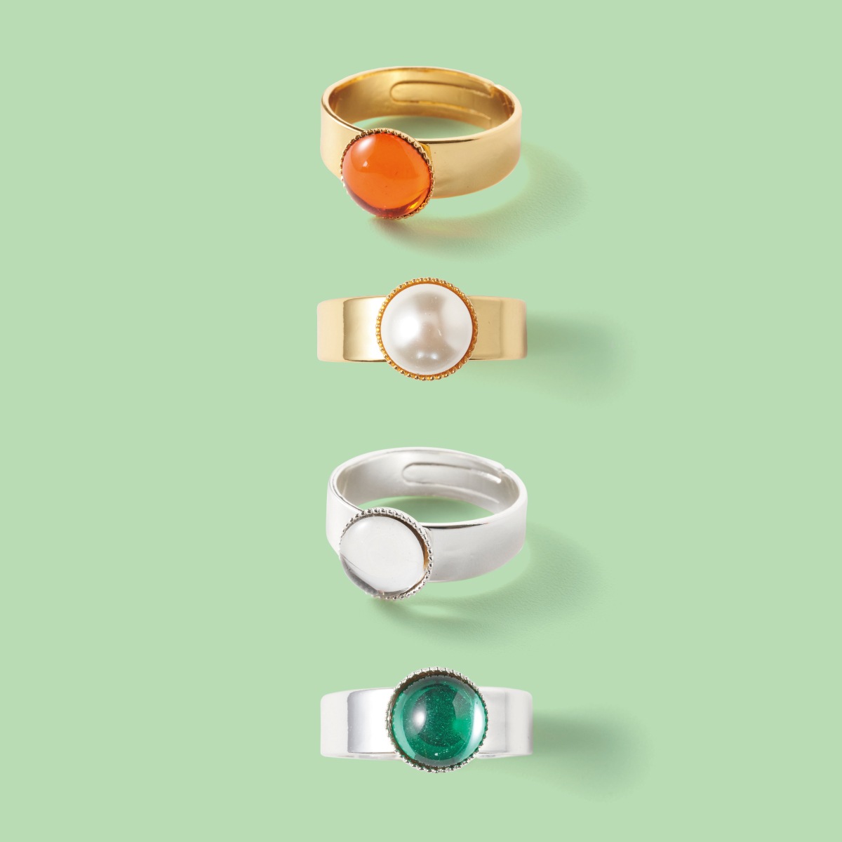 サイズフリー ヴェールリングM ゴールドオレンジ