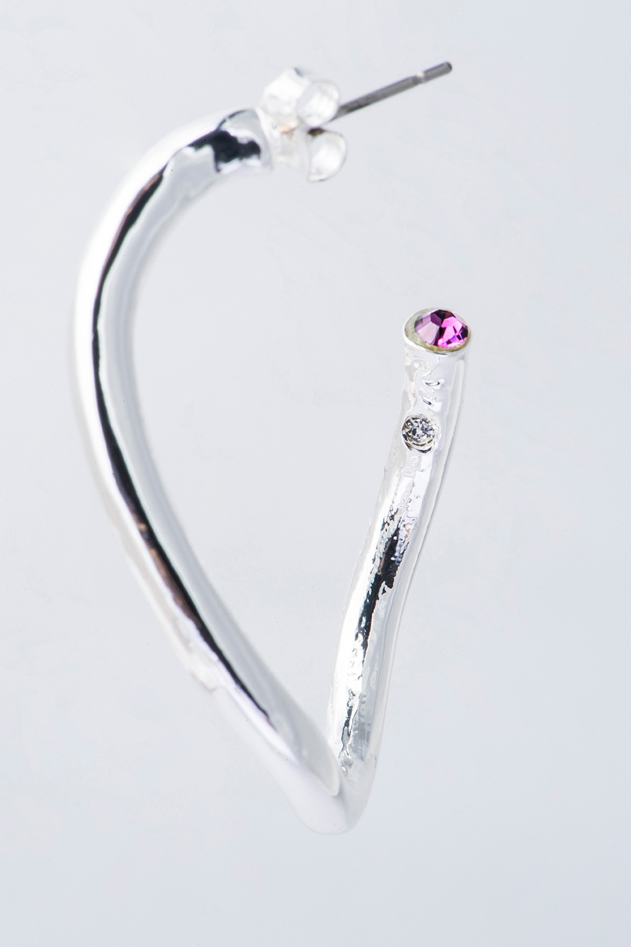 ツイストピアス シルバー M