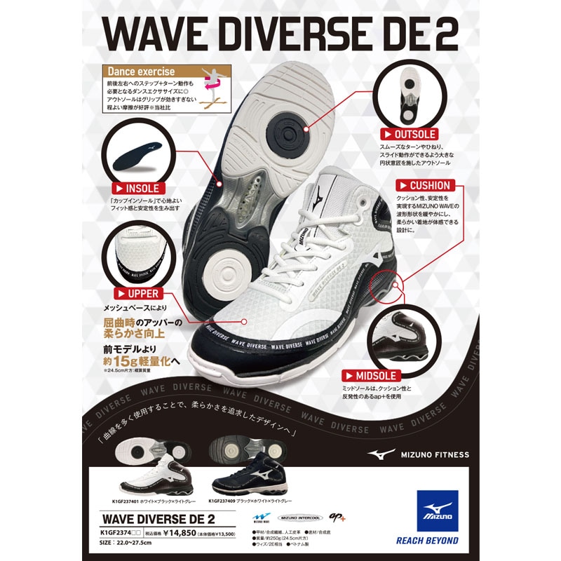 MIZUNO ミズノ ウエーブダイバース リミテッド WAVE DIVERSE DE2