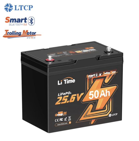 LiTime 24V50A G24リチウムイオンバッテリー【船内充電船検対応】期間 