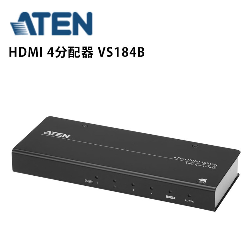 HDMI 4ʬ�۴� True 4K�б� VS184B ATEN ���㡼�׿侩