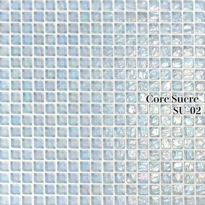 コアシュクレ SU-02 シート  ガラスモザイク タイルシート モザイクタイル
