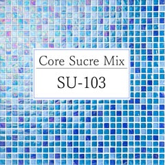 コアシュクレミックス SU-103 シート　ガラスモザイクタイル※在庫限りで販売終了