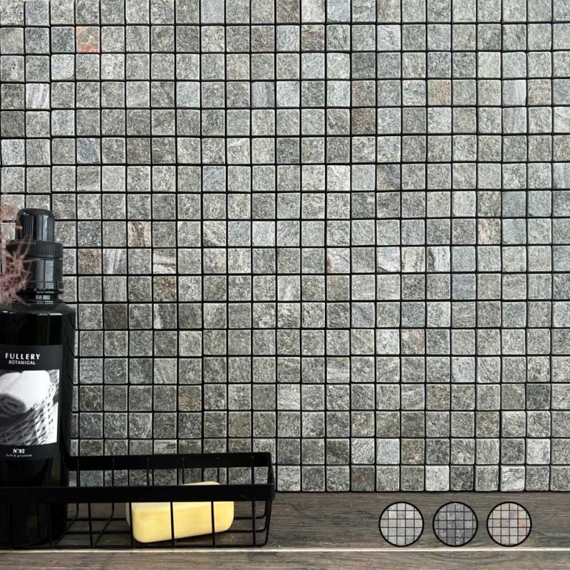 セラミニストーン　タイルシールQR (黒目地)　シート