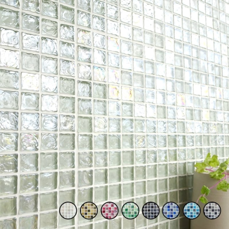 ノスタルジー 全色 シート  ガラスモザイク