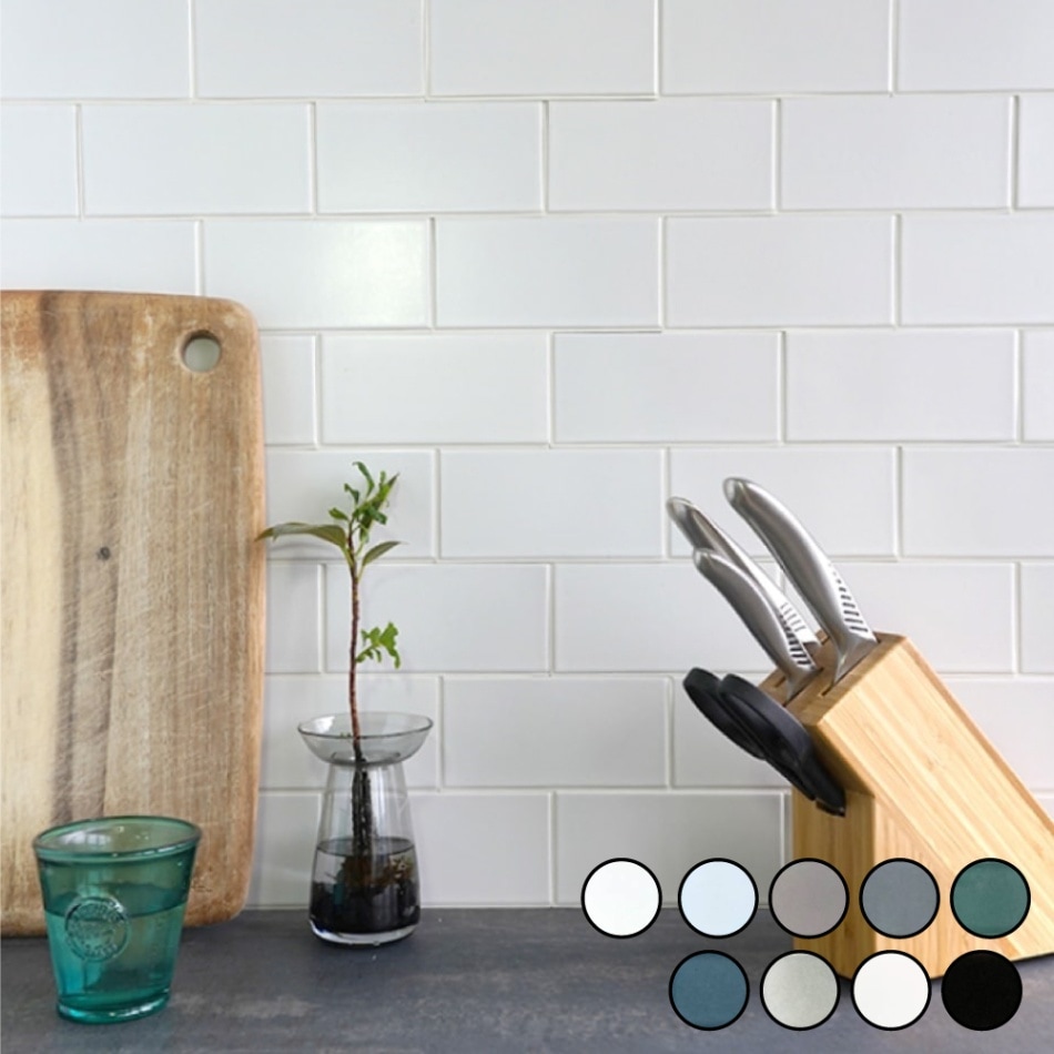 コアスモーク　タイルシール全色 (白目地) バラ