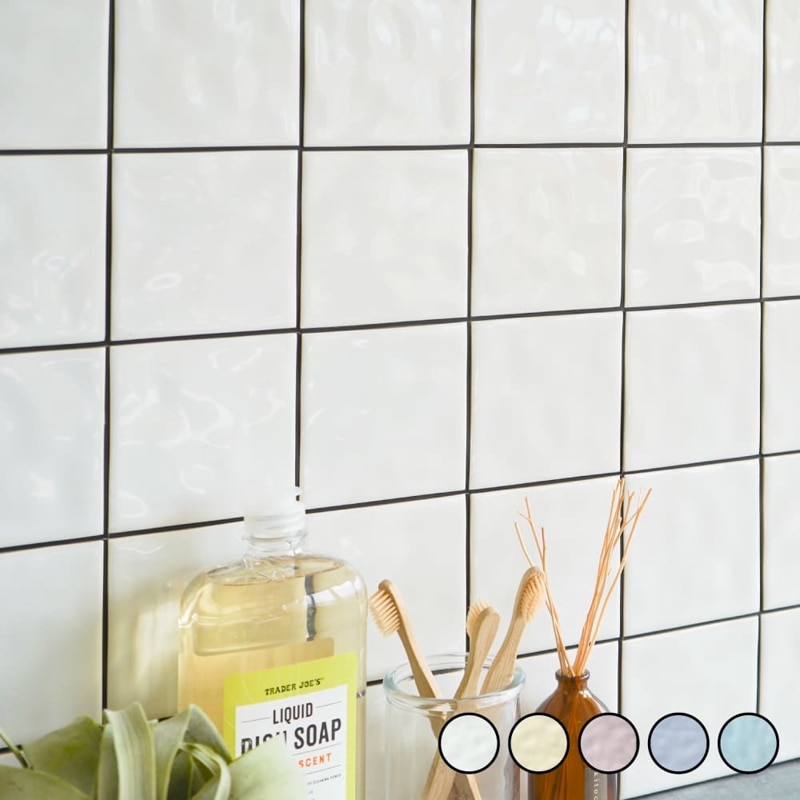 カンパニアⅡ  (黒目地)　100角タイル