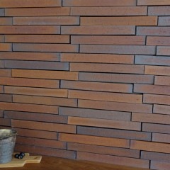 凛ボーダー 全色 シート  土のあたたかみが伝わる和モダンな屋外・屋内壁用ボーダータイル|タイル|壁材