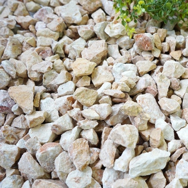 グラーヴァシリーズ グラベルストーン15-25mm レモンイエロー ラフ 20kg