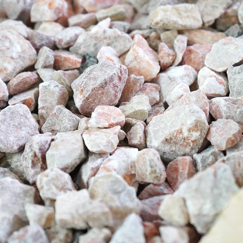 グラーヴァシリーズ グラベルストーン15-25mm ピンク ラフ 20kg