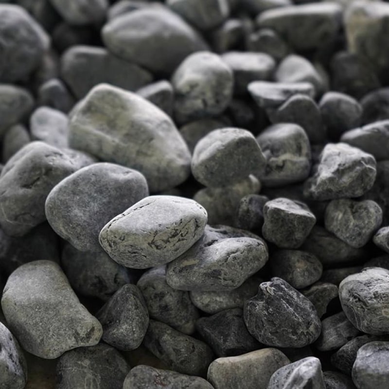 グラーヴァシリーズ グラベルストーン15-25mm ブラック タンブル 20kg