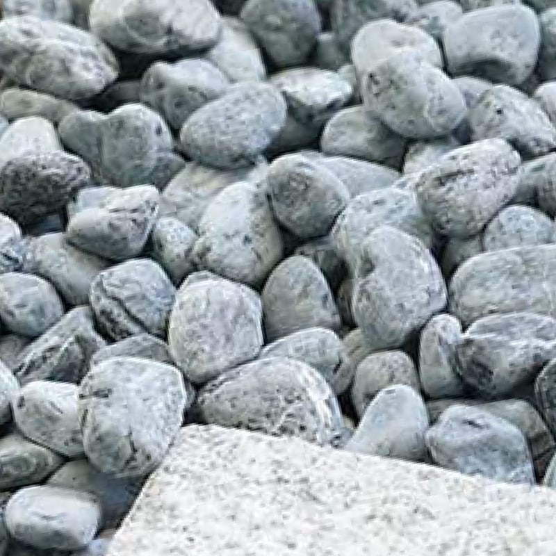 グラーヴァシリーズ マーブルストーン25-35mm ブラック タンブル 20kg