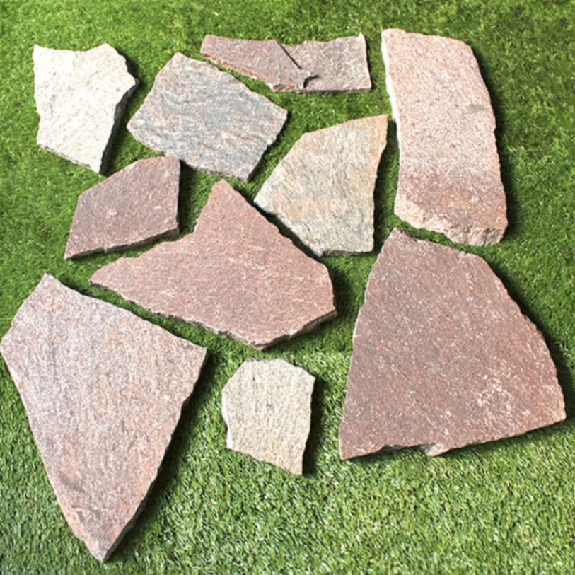 おしゃれでちょっとこだわりのエクステリア,ガーデン石材,乱形石が