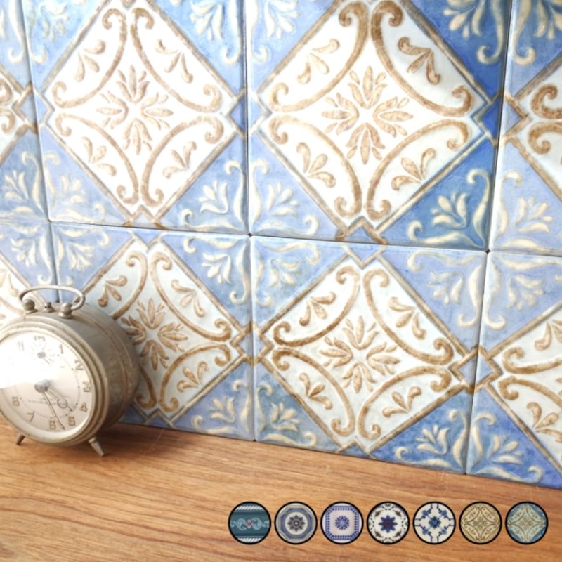 ロマン 全色 バラ  デザインタイル 壁用　デザインタイル