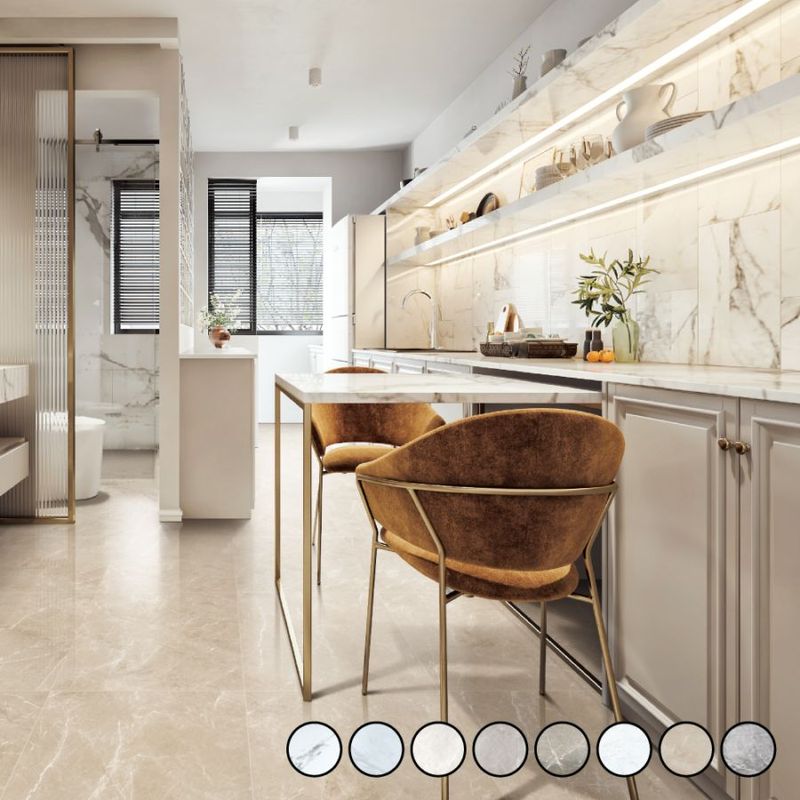 マーボル 600x300角 全5色 ブライト/マット ケース(8枚入)