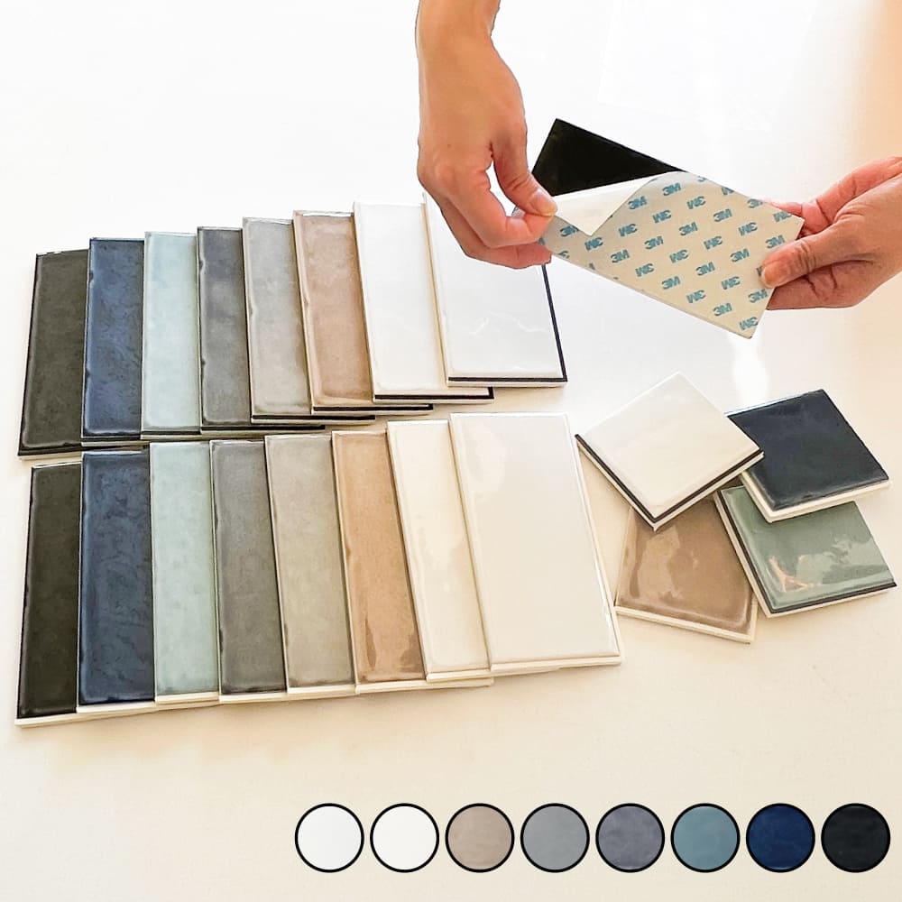 ランス がっちりシールタイプ 白/黒目地