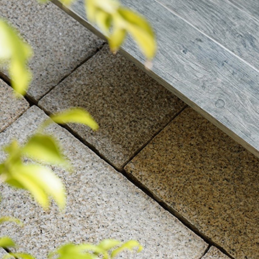 ペイビングストーン 300×300mm イエロー 1枚販売