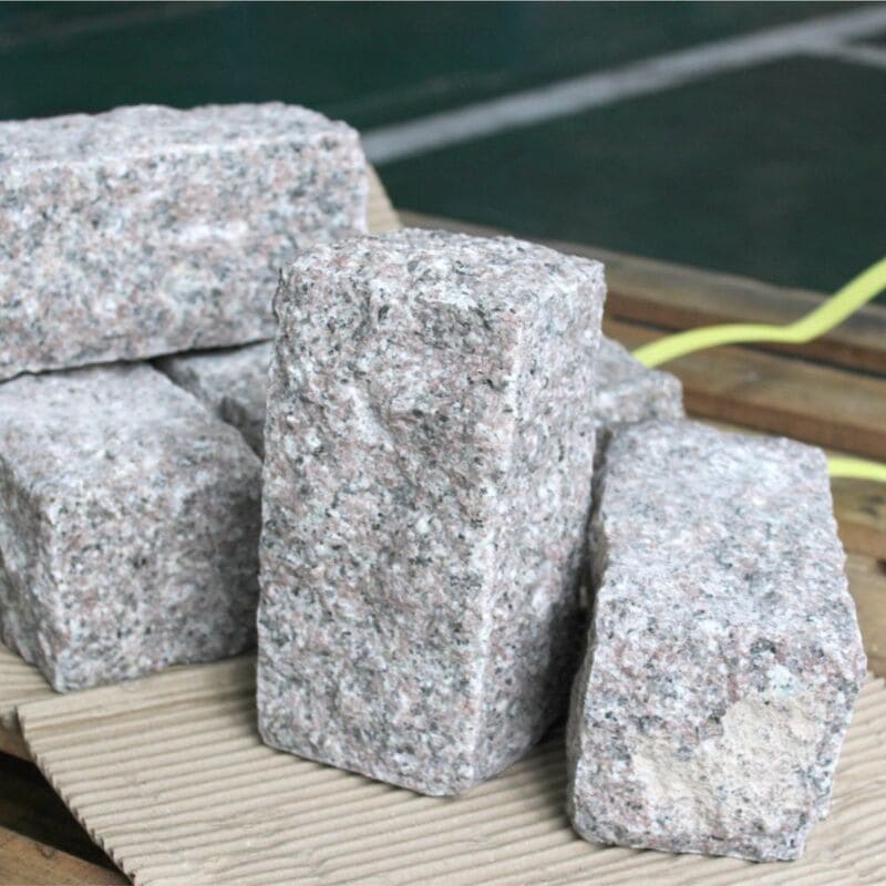 ピンコロストーン 二丁掛 ピンク　6個セット