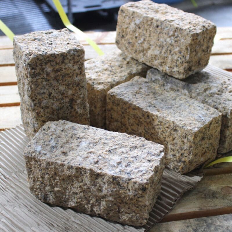 ピンコロストーン 二丁掛 イエロー　6個セット