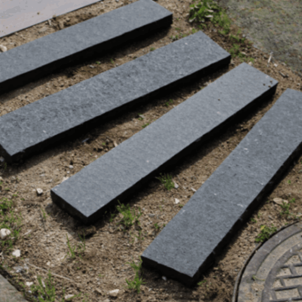 見切り石パーティングストーン2 ブラック 1束販売(4本入) 100×600mm