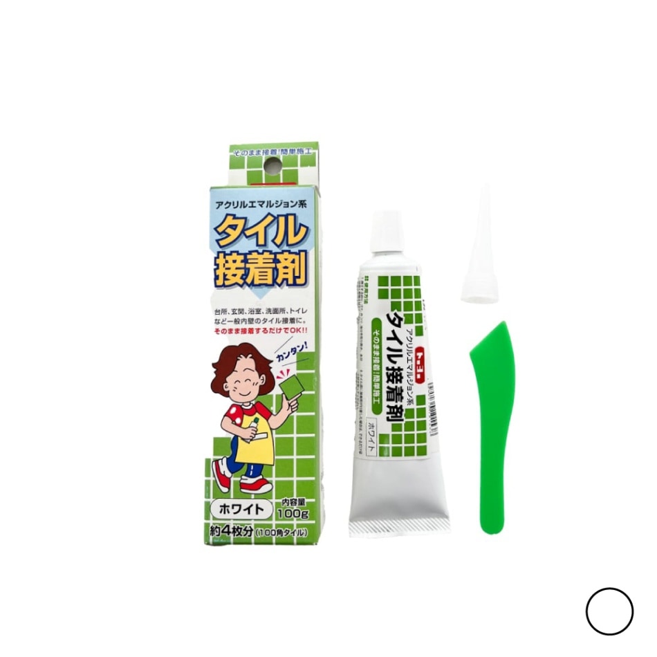チューブタイプ タイル接着剤 100g ホワイト