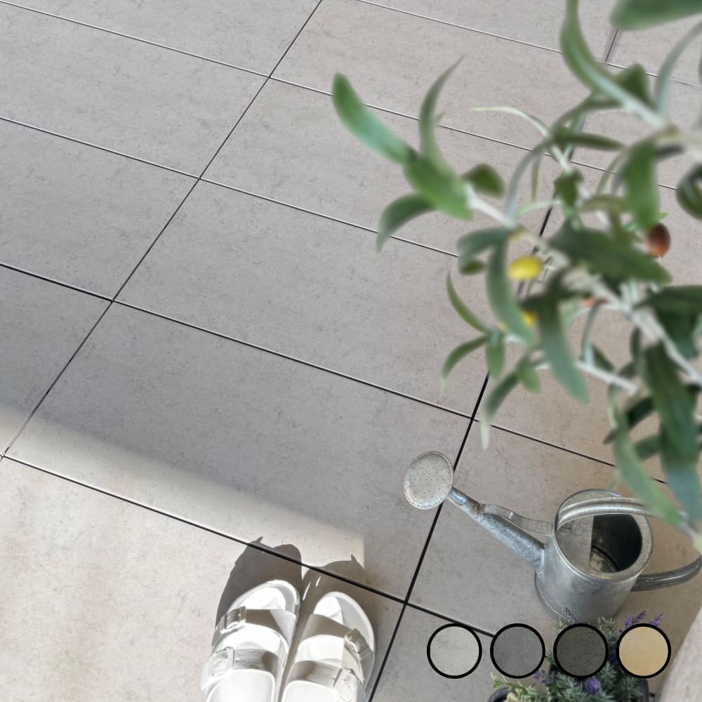 セラコア 14,700円ジョイントデッキ 磁器質タイル特大 600x300 6枚 おしゃれでちょっとこだわりの床材,ジョイントデッキ,磁器質タイルが