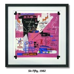 【アートパネル】ジャン＝ミシェル・バスキア Six Fifty 1982【個人宅配不可】