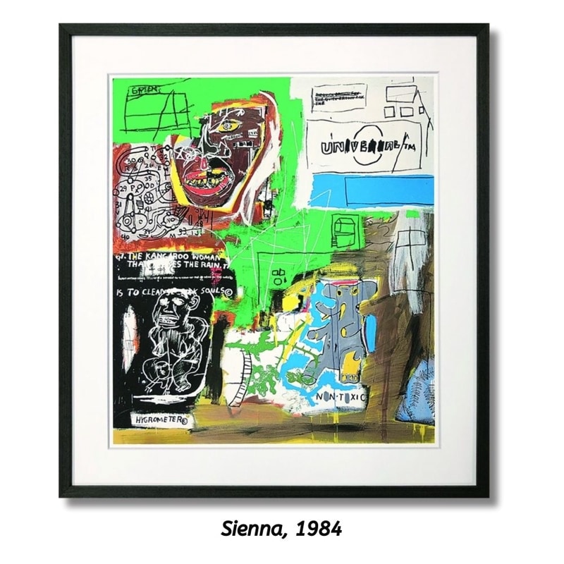 【アートパネル】ジャン＝ミシェル・バスキア Sienna 1984【個人宅配不可】