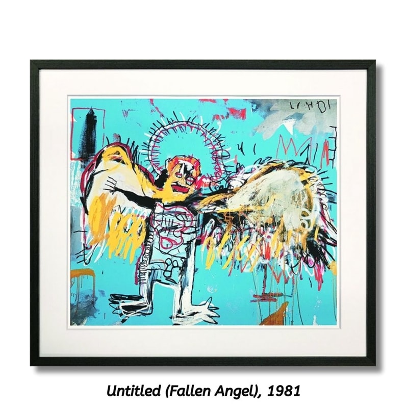 【アートパネル】ジャン＝ミシェル・バスキア Untitled (Fallen Angel)1981【個人宅配不可】