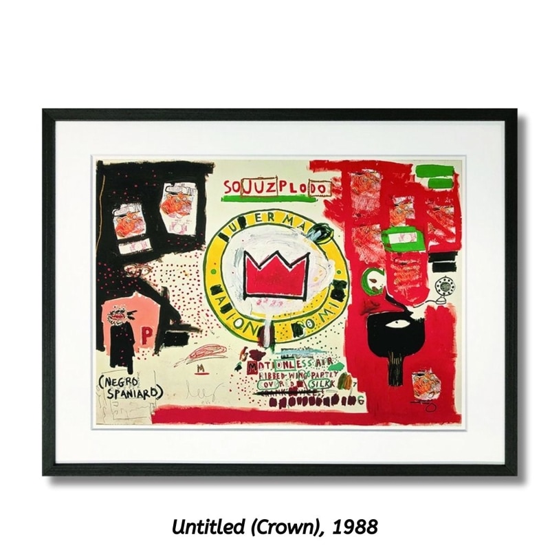 【アートパネル】ジャン＝ミシェル・バスキア Untitled (Crown) 1988【個人宅配不可】
