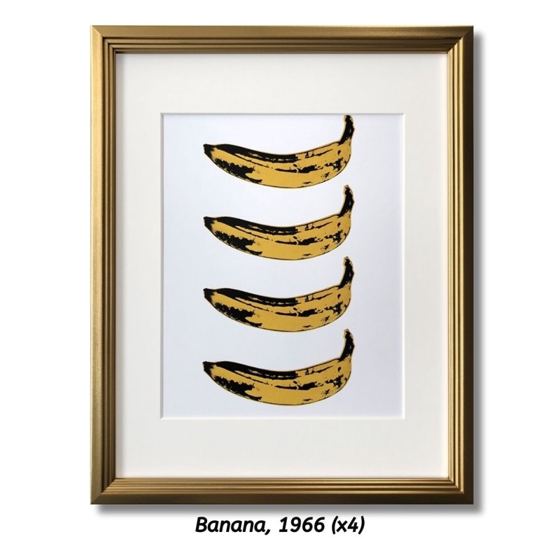 【アートパネル】アンディ・ウォーホル Banana, 1966 (x4) ※個人宅配送不可