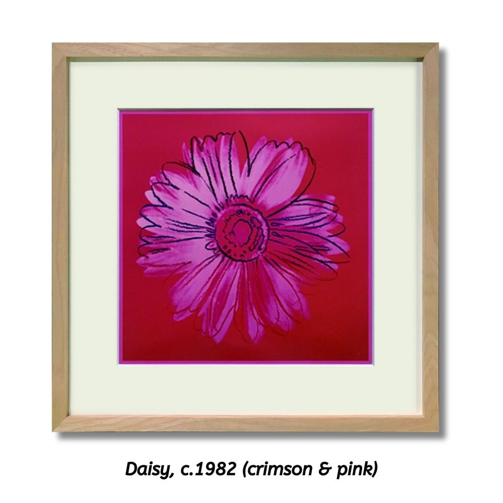 【アートパネル】アンディ・ウォーホル Daisy c.1982(crimson and pink) ※個人宅配送不可