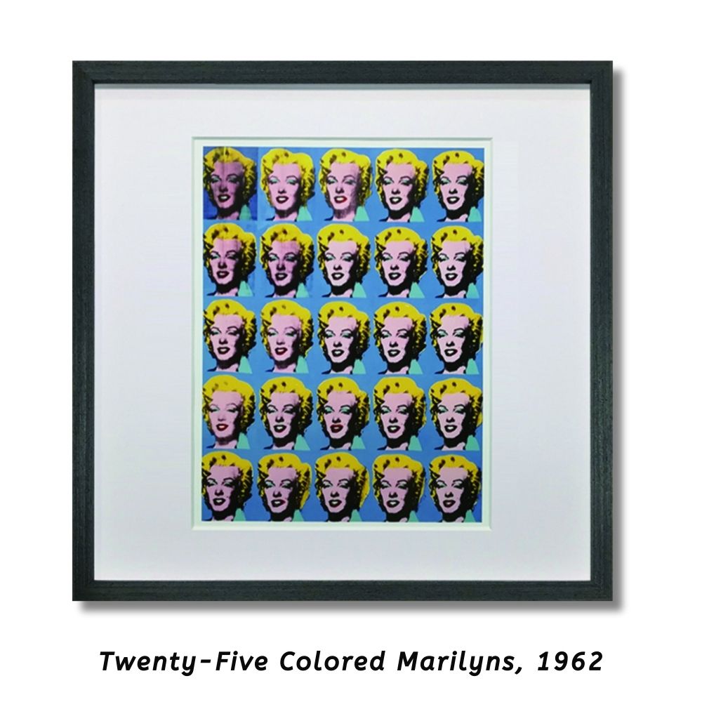 【アートパネル】アンディ・ウォーホル Twenty-Five Colored Marilyns ※個人宅配送不可
