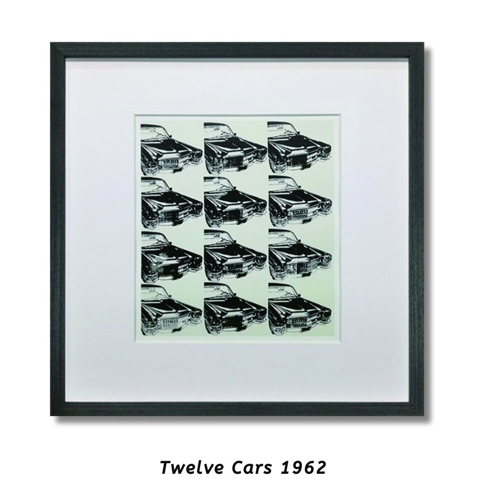 【アートパネル】アンディ・ウォーホル Twelve Cars 1962 ※個人宅配不可