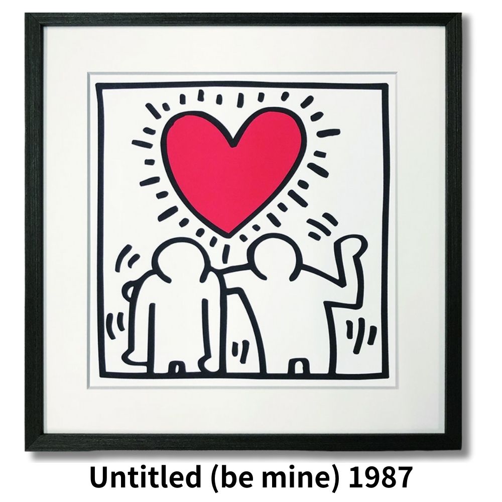 【アートパネル】キース・ヘリング Untitled (be mine) 1987