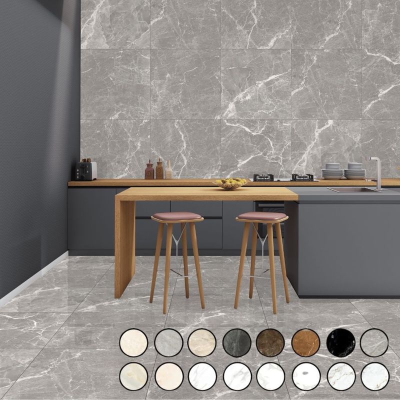 マーボル ピュアシリーズ 600角 全13色 ブライト ケース(4枚入)