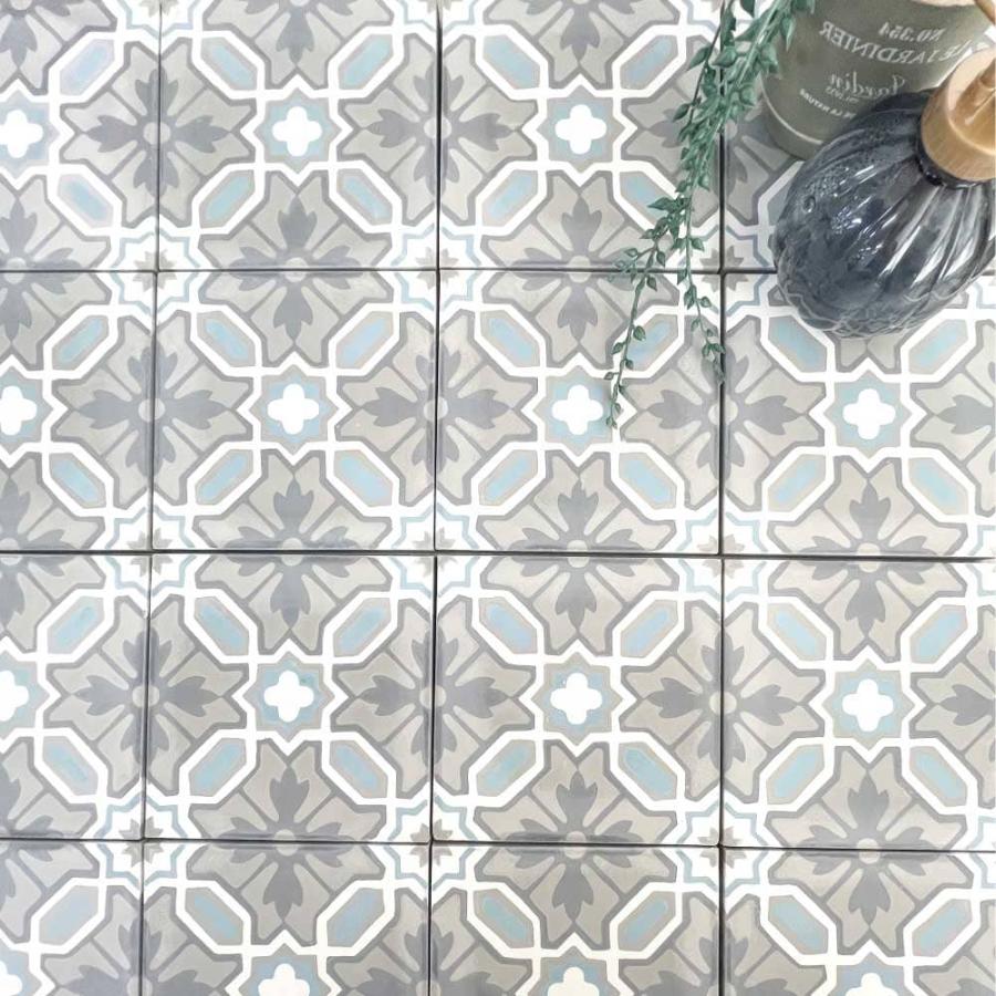 ベトナムタイル チュチュ フルーローズ 140×140mm ケース販売 24枚入